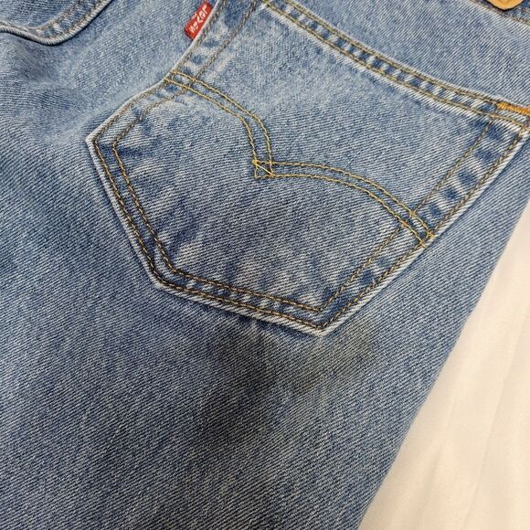 VINTAGE Levi's 505 straight leg medium wash unisex denim jeans 30x30 - Picture 11 of 14